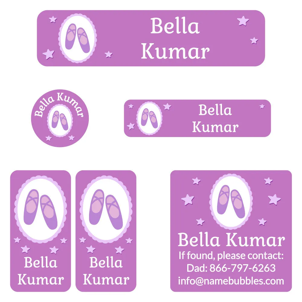 Ballet Camp Labels Pack