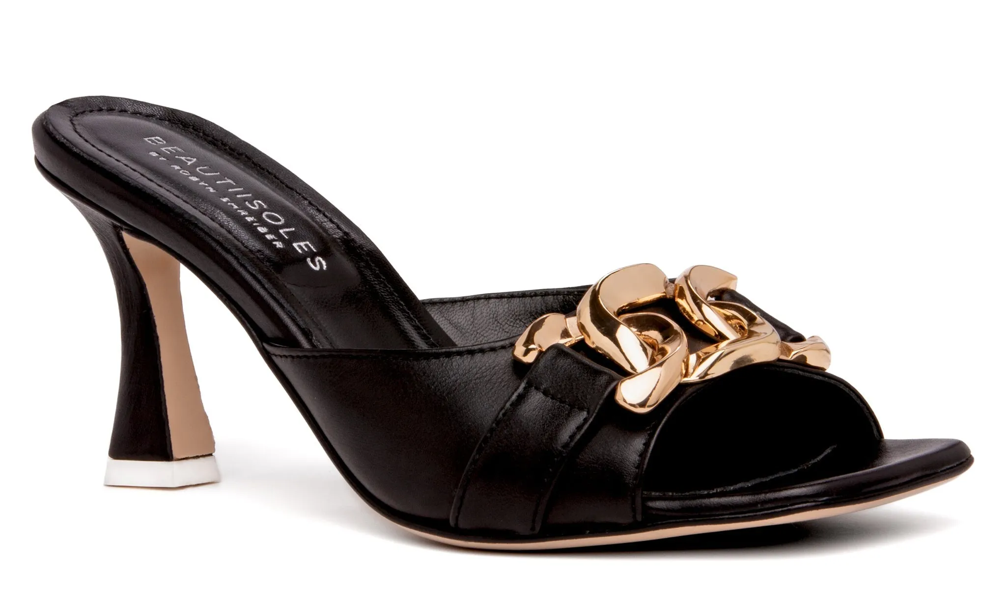 Gabriela Brown Patent Leather Sandal