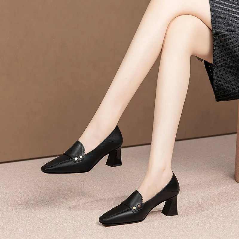 GatorLuxe Elegant Leather Pumps