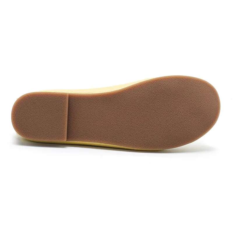 Genuine Leather Slip-on For Women Handmade Flats in 8 Colours