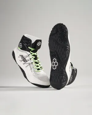 KS Infinity Adult Wrestling Shoes - Yang White/Lime