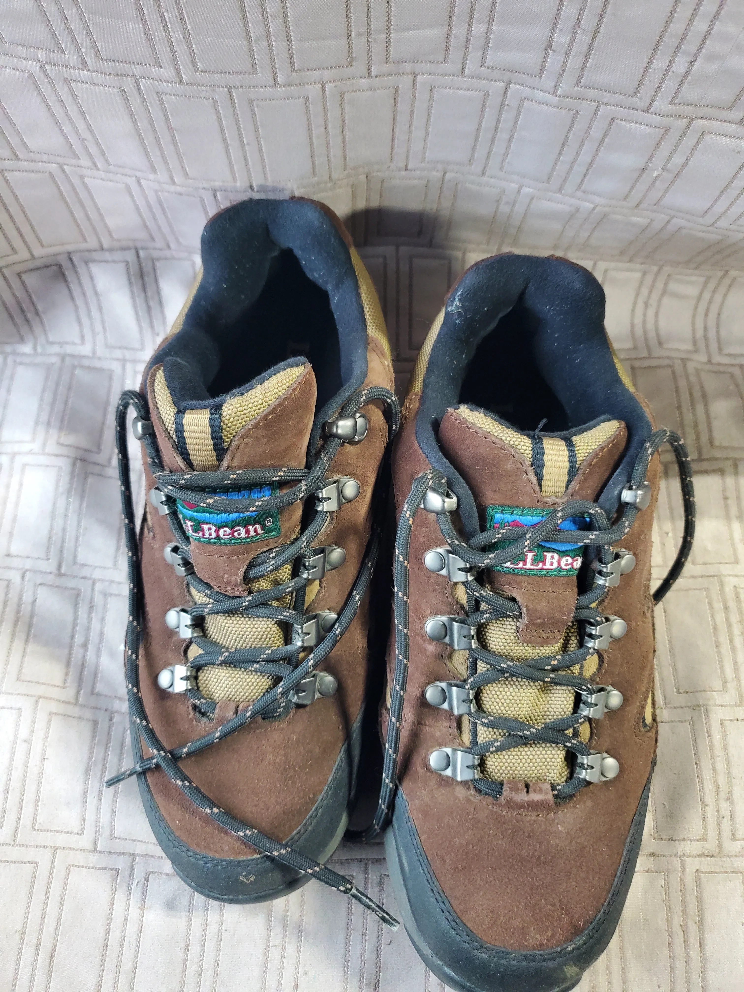 L.L. Bean Gortex Brown Suede Hiking Boots—Women's Size 7.5W