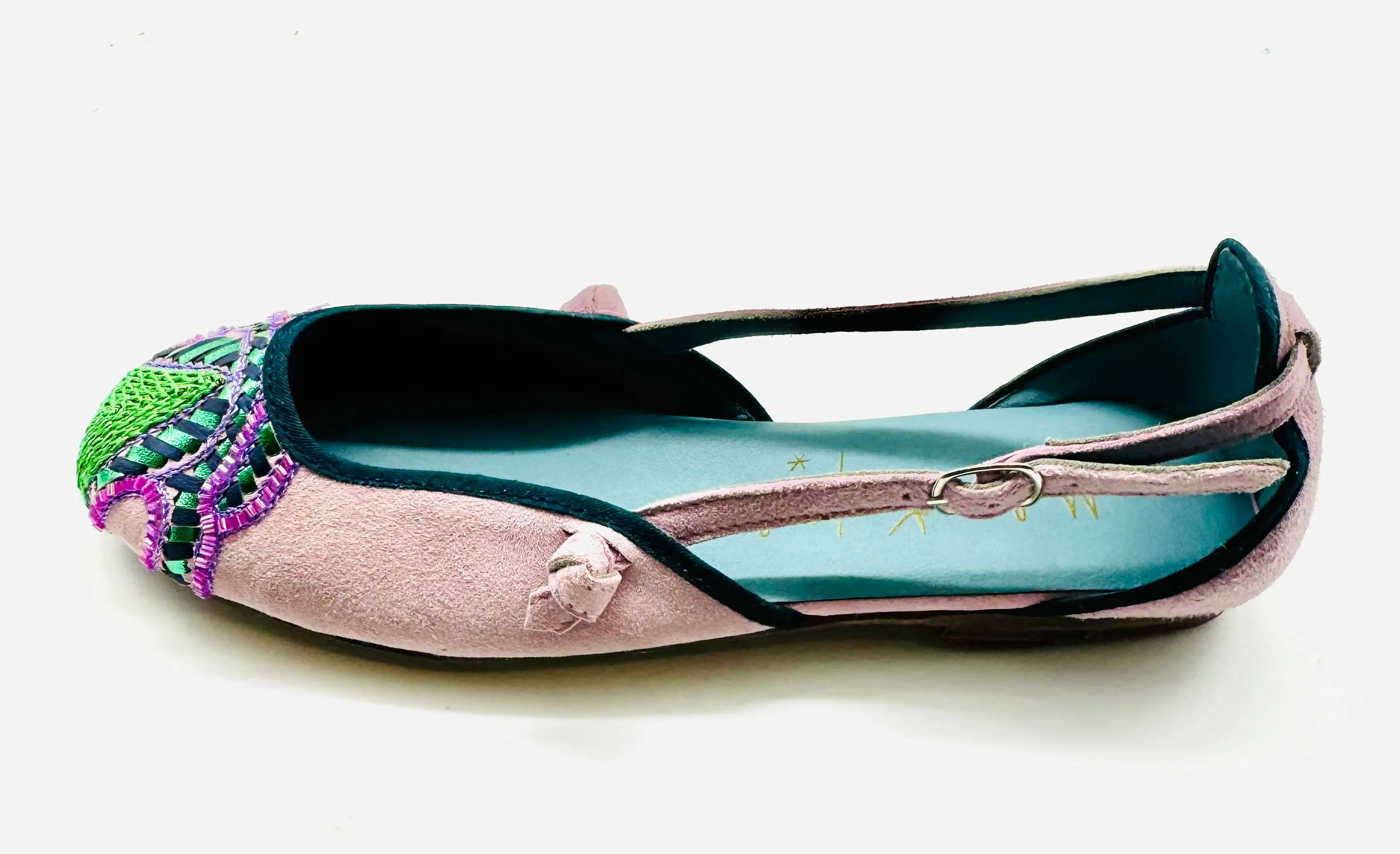 Meher Kakalia Elektra Ballet Flat - Suede Lilac-Scopello