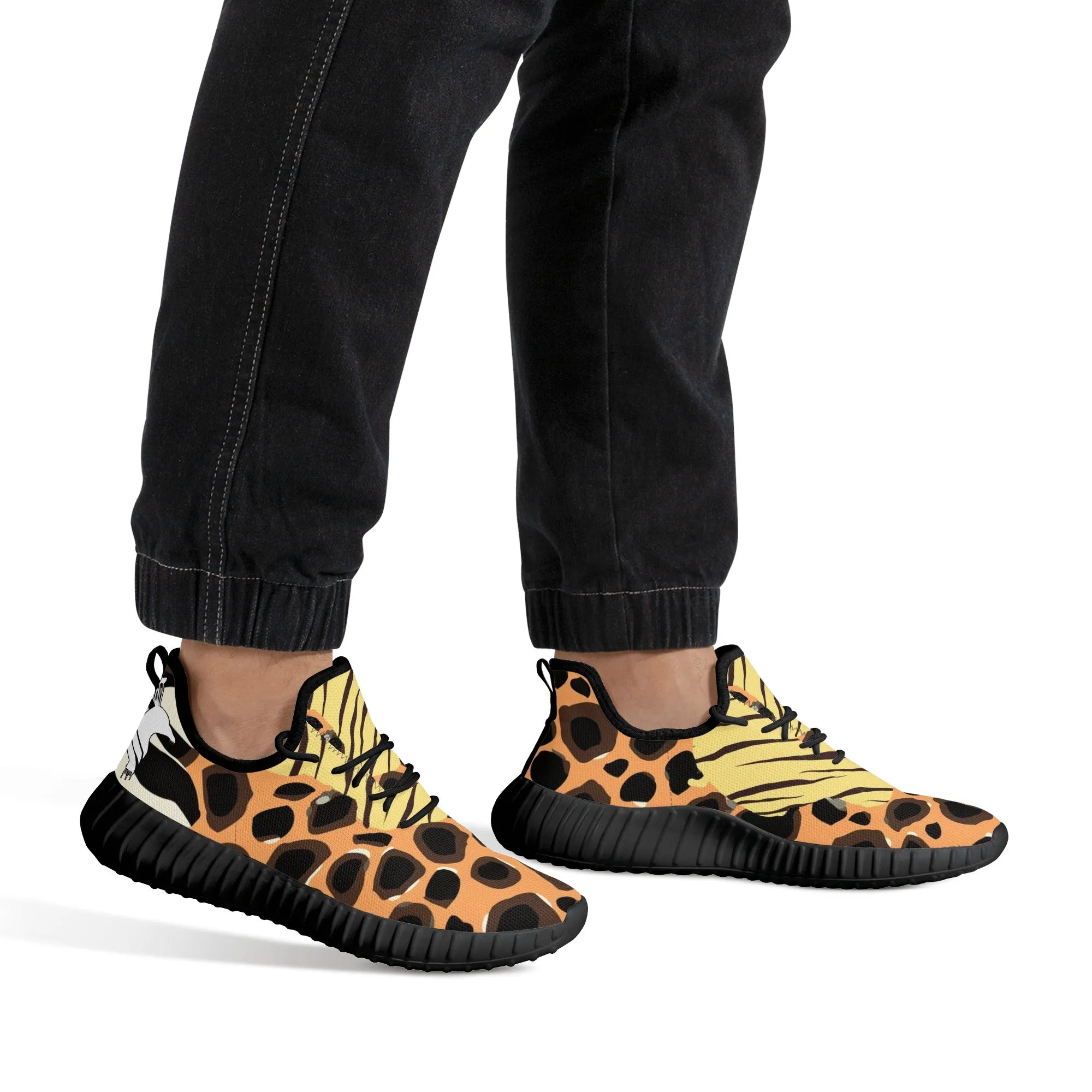 Mens FC Free Footers Safari Mesh Knit Sneakers