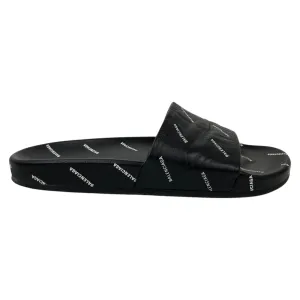 Men's Monogram Logo Slides Black Size EU 41 / UK 7