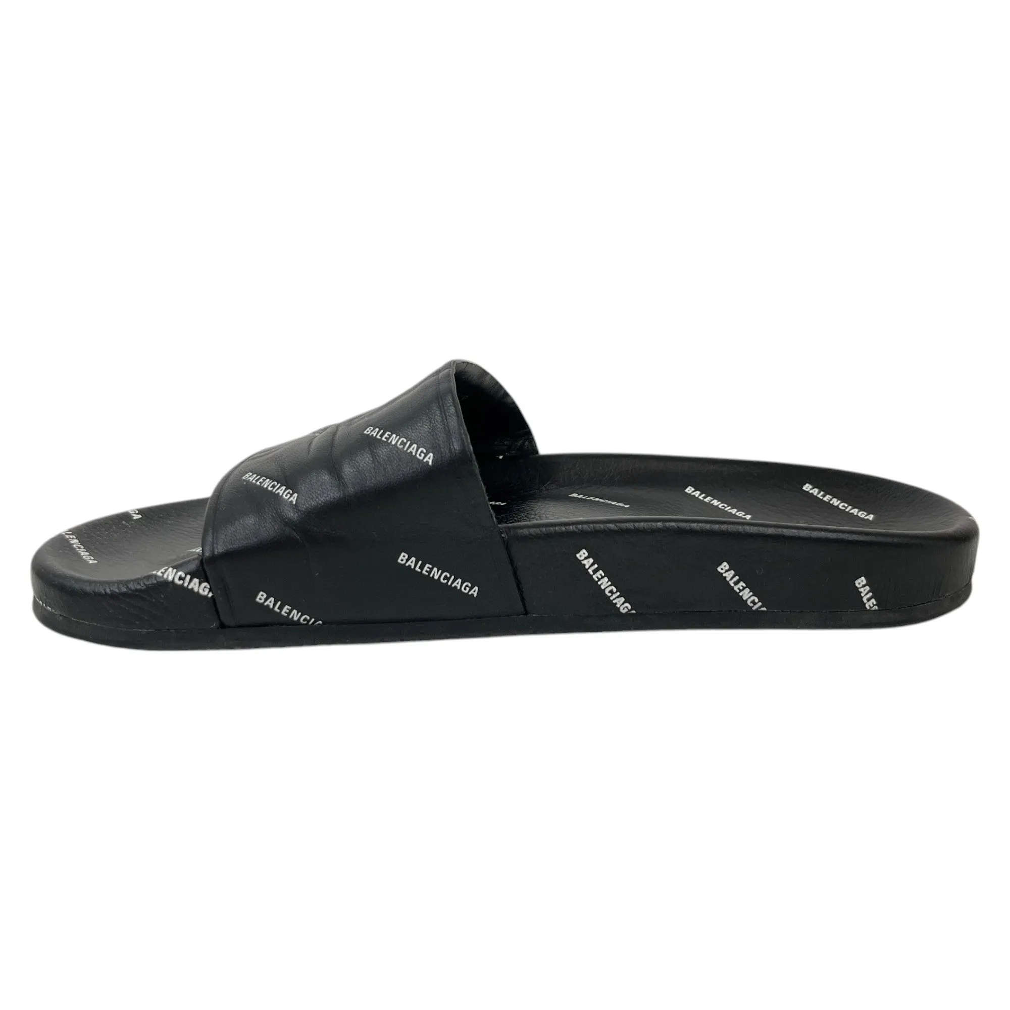 Men's Monogram Logo Slides Black Size EU 41 / UK 7