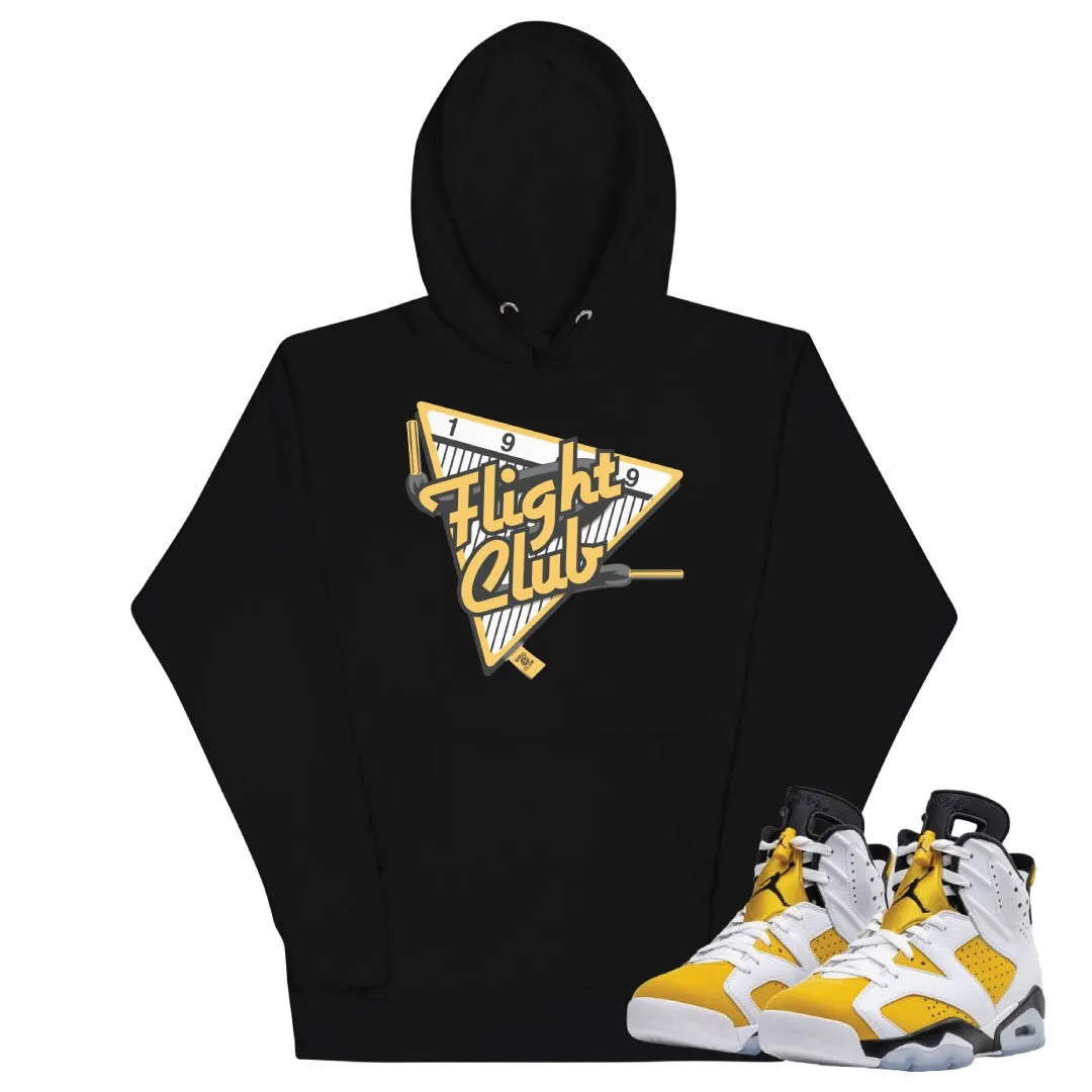 Retro 6 Yellow Ochre "Flight Club" Hoodie